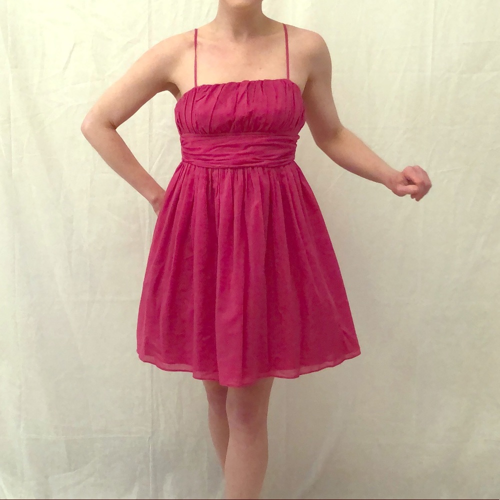 Fuchsia Babydoll Dress